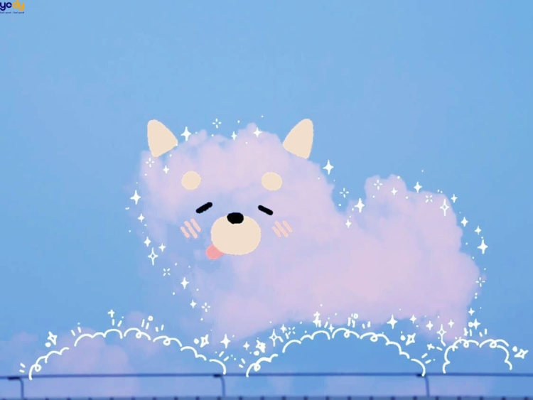 Hình nền đám mây cute