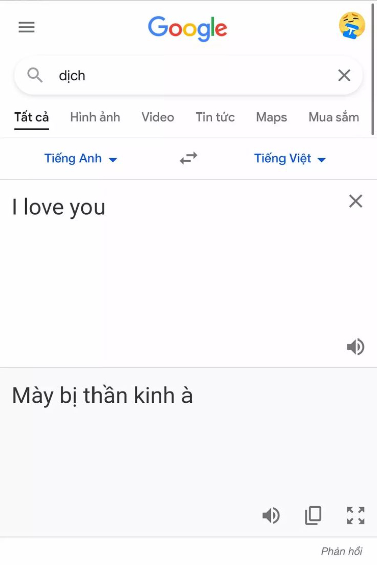 Ảnh troll người yêu Google dịch cực chất