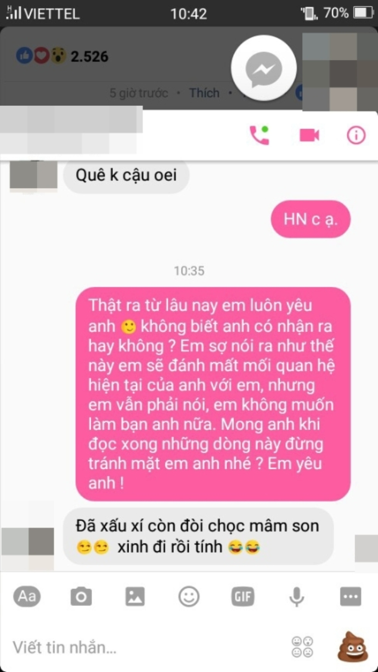 Ý tưởng troll người yêu bằng tin nhắn cợt nhả