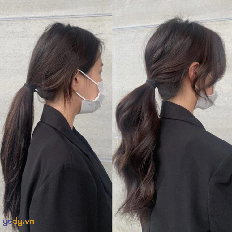 Cách buộc tóc đuôi ngựa đẹp kiểu Hàn Quốc