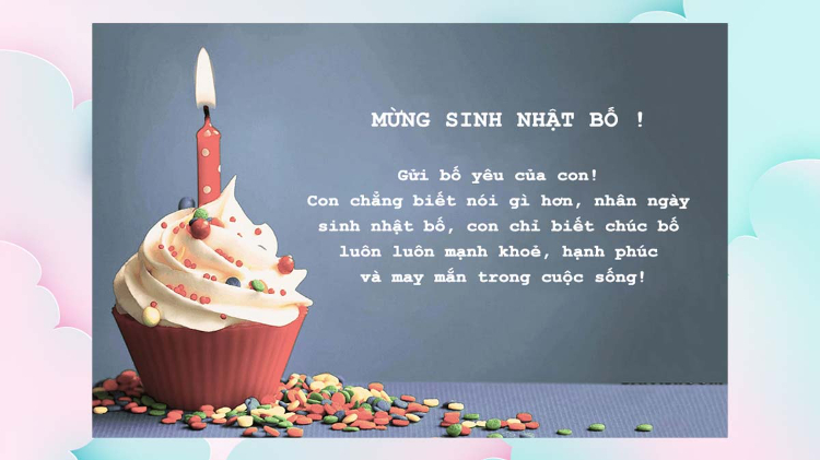 Lời chúc mừng sinh nhật bố vợ