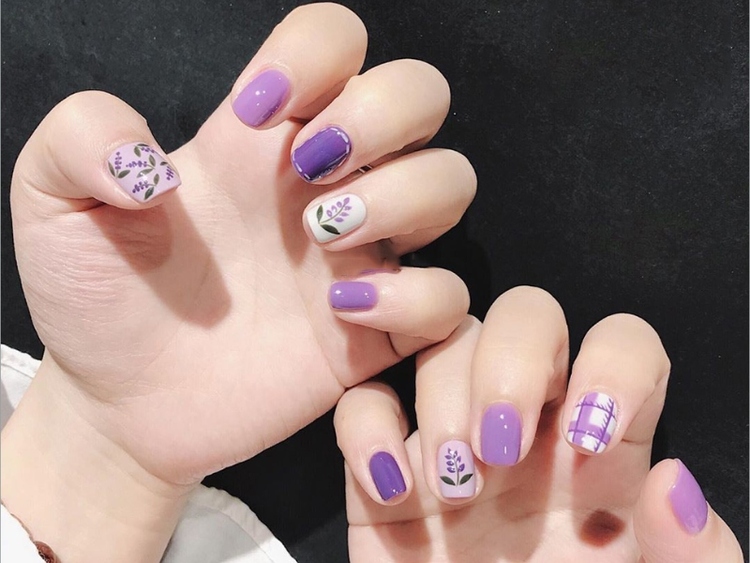 Mẫu nail đẹp màu pastel nhẹ nhàng