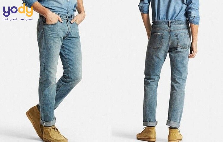 So sánh quần regular fit và slim fit