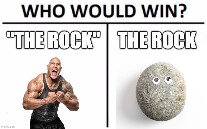 the rock meme