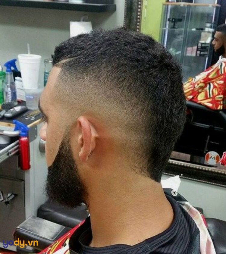 kiểu tóc mohican không vuốt đẹp