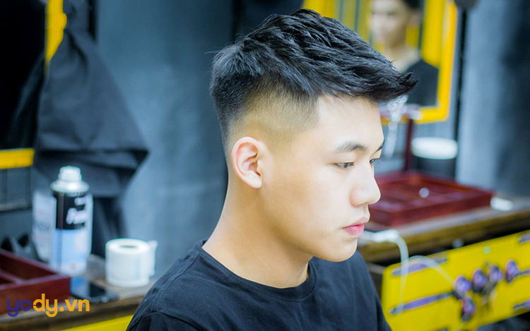 Kiểu tóc mohican dài không vuốt