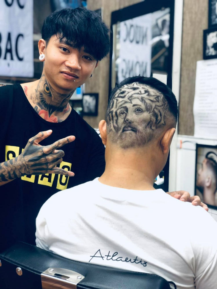 tattoo tóc nam chất