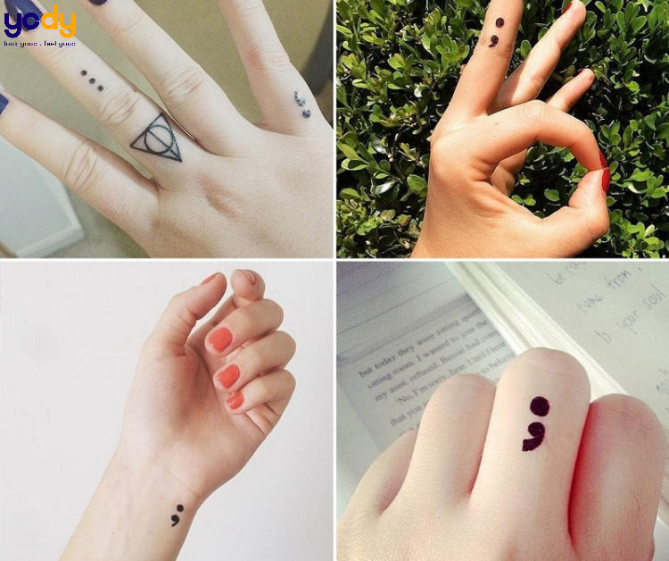 Các mẫu tattoo dấu chấm ở tay