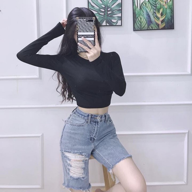 Những lưu ý khi sử dụng crop top tay dài