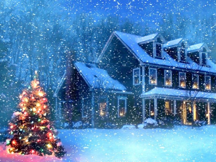 Hình nền noel tuyết giáng sinh