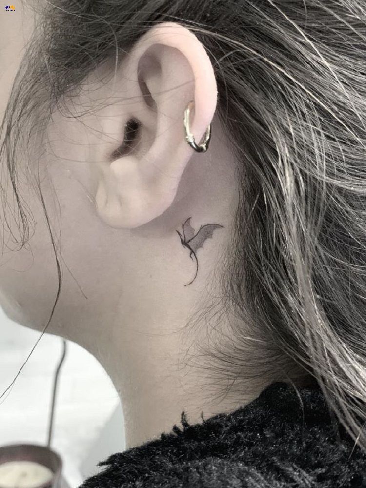 Hình xăm con rồng mini cute