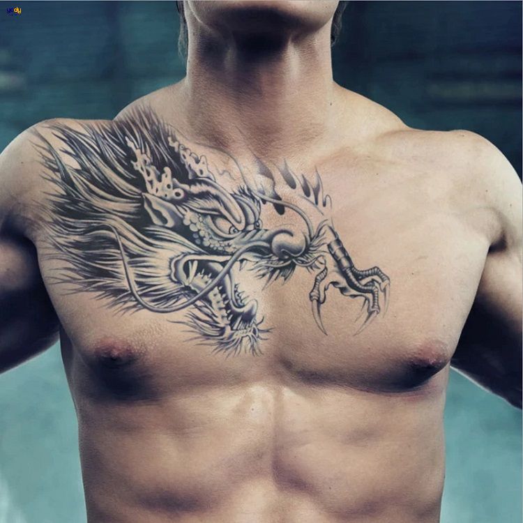 Hình xăm con rồng ở ngực