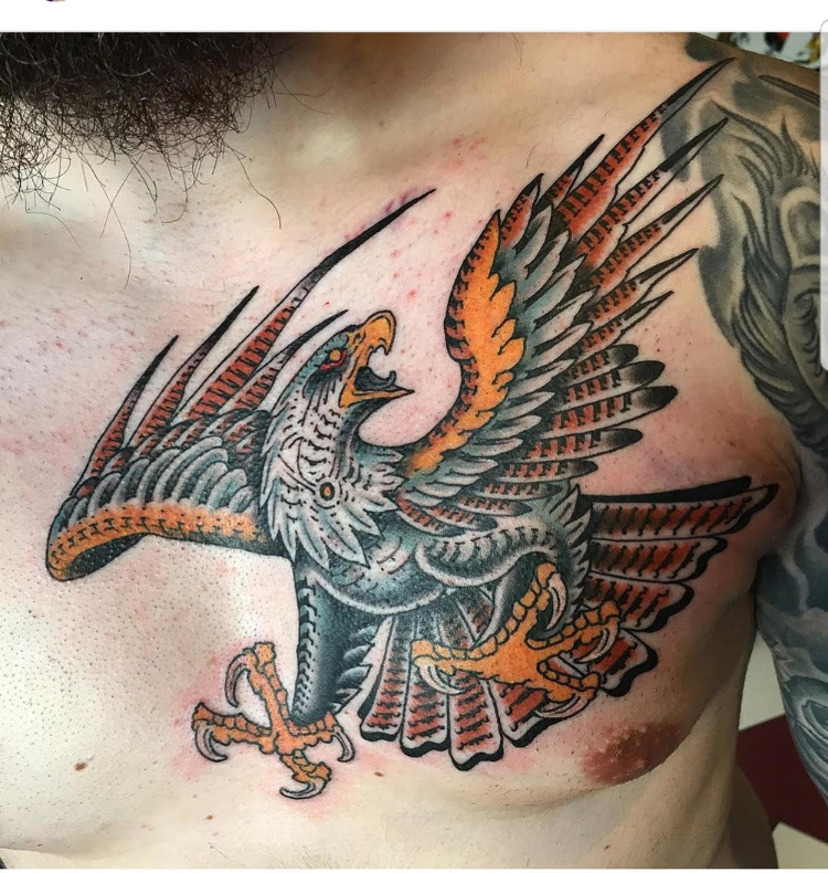 Tattoo đại bàng phong thuỷ