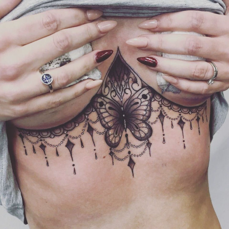 Tattoo dưới ngược đẹp