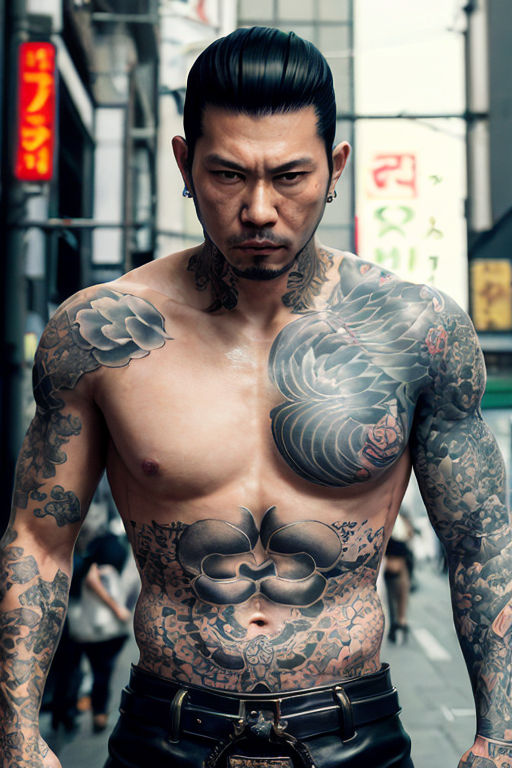 Hình xăm Yakuza kín người