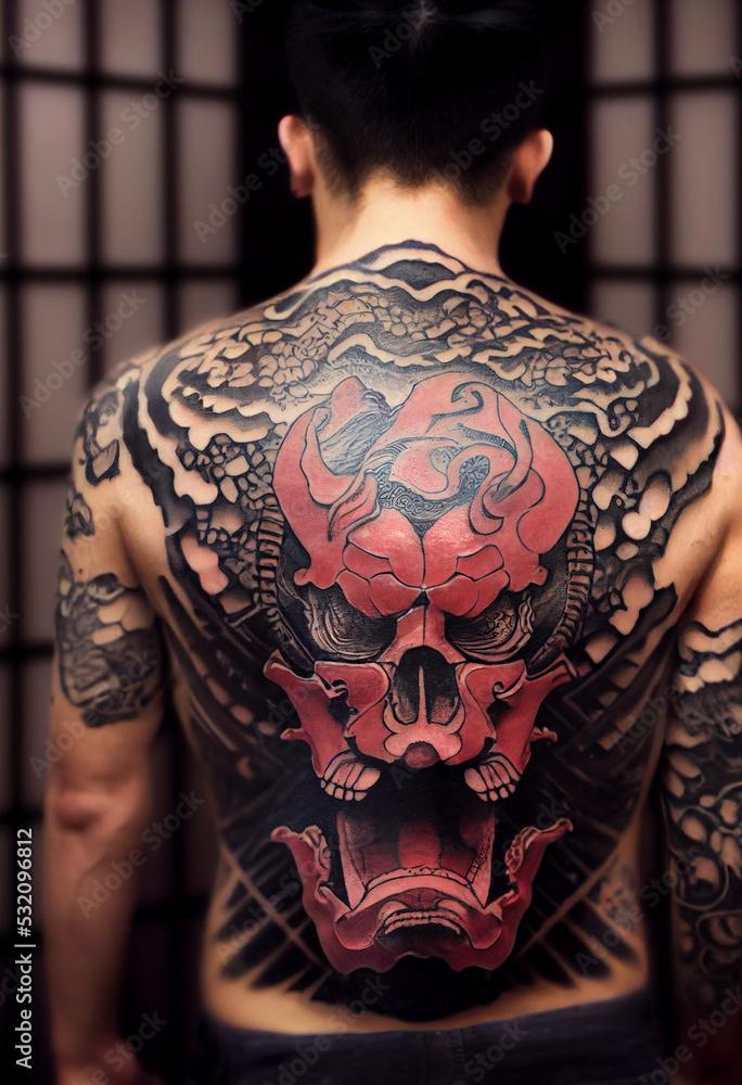 Hình xăm Yakuza kín lưng