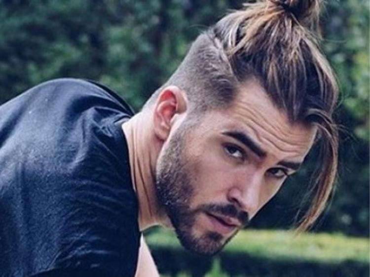 kiểu tóc nam man bun