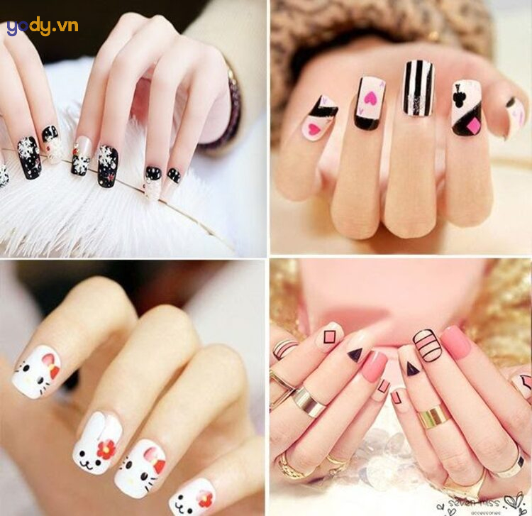 Những mẫu nail đơn giản dễ thương cute