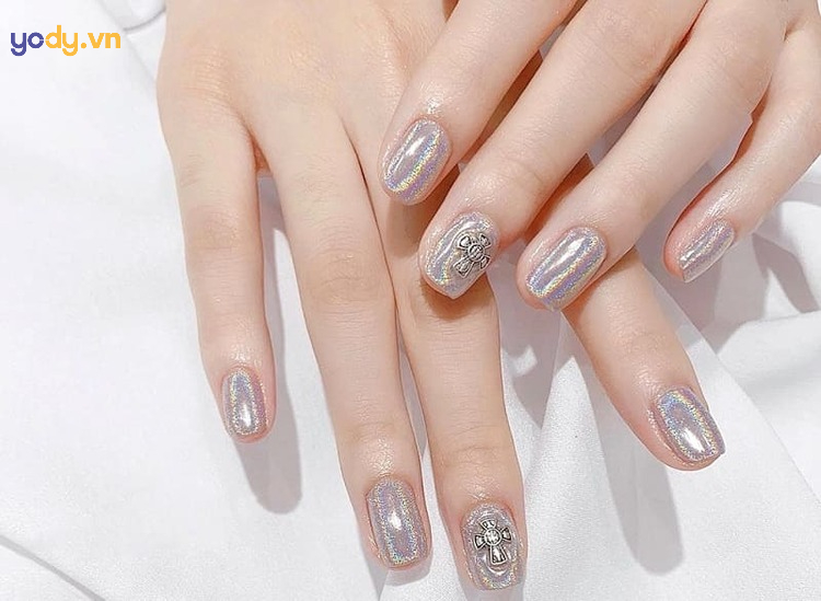 Nail style đơn giản tráng gương