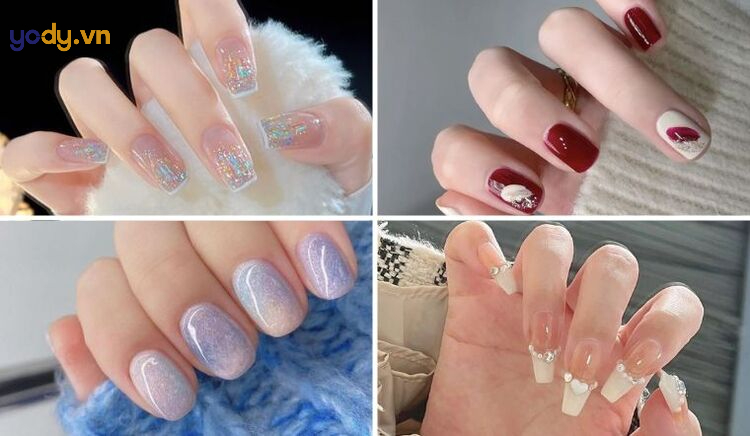 Mẫu nail hoạ tiết đơn giản cực sang