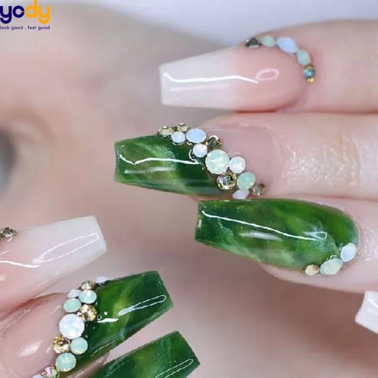 giữ nail xanh lá bền màu