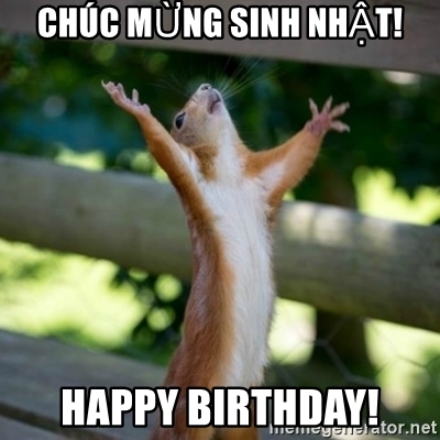 Meme chúc mừng sinh nhật