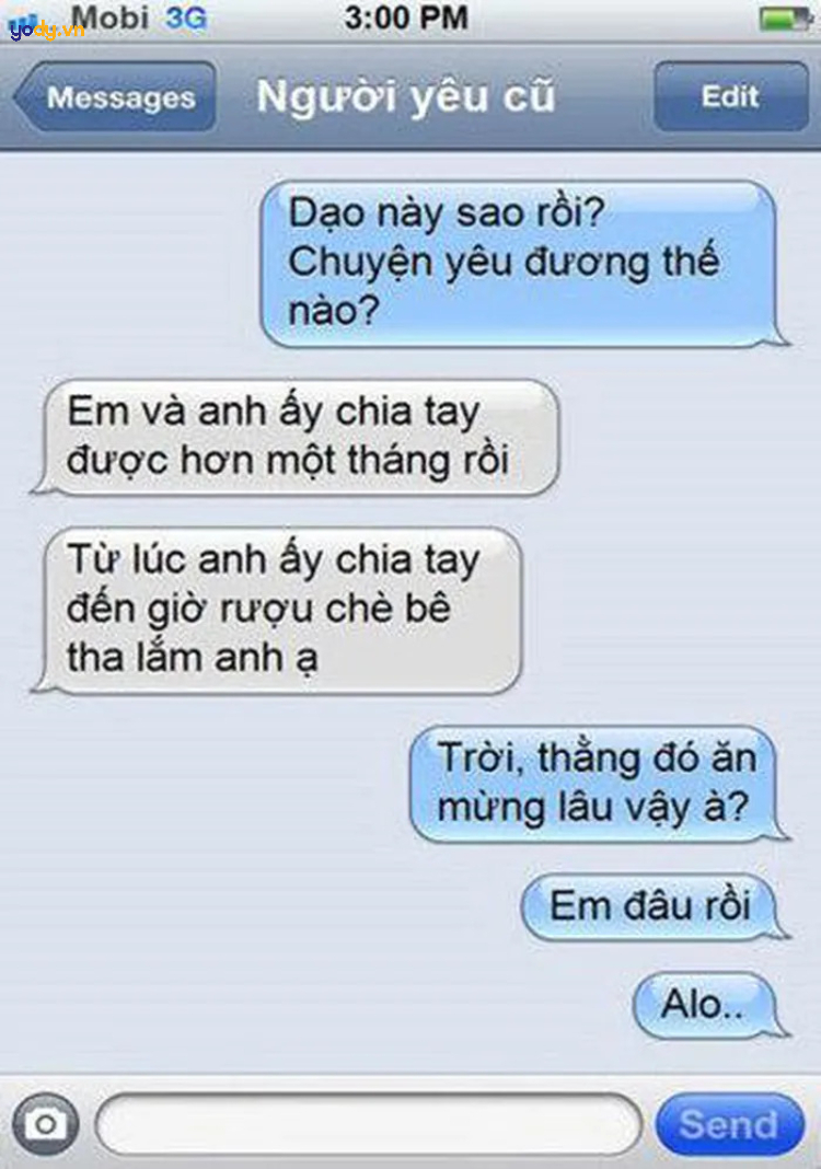 Tin nhắn troll người yêu cực mặn