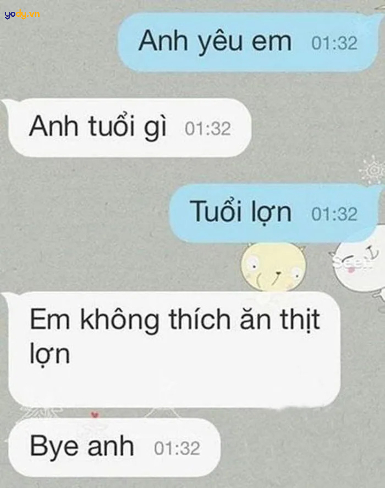 Mess tin nhắn troll người yêu hài hước