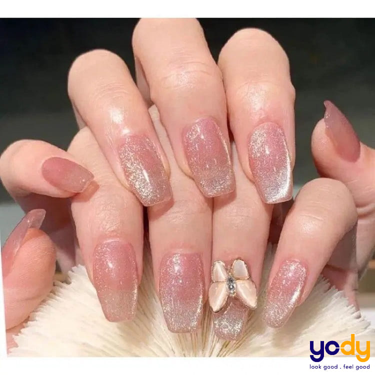 mẫu nail hồng đất đẹp