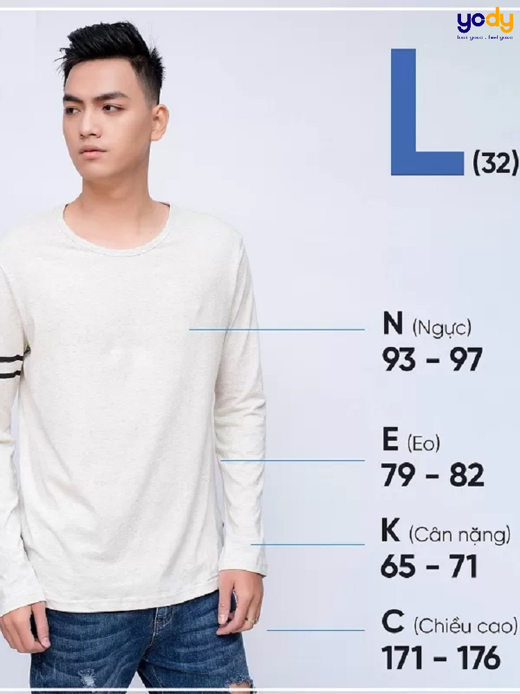 Size L là bao nhiêu kg