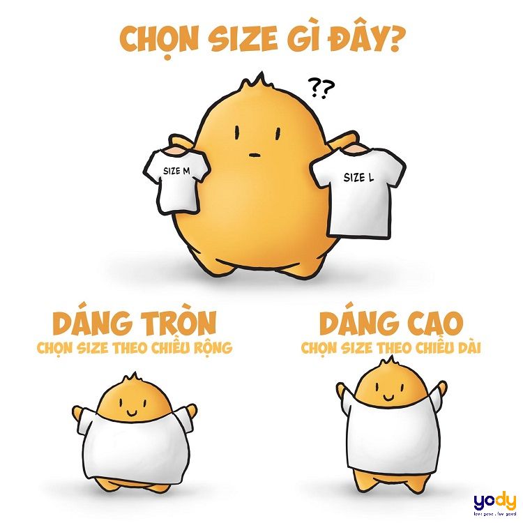 45kg mặc áo size gì