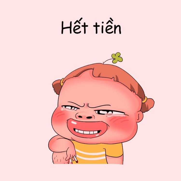 Meme hết tiền