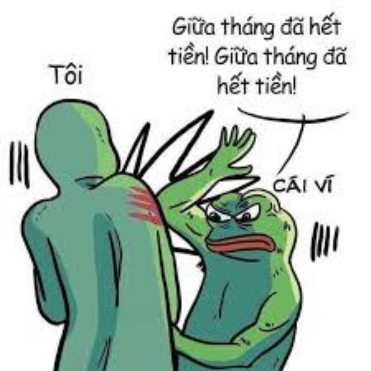 Meme hết tiền