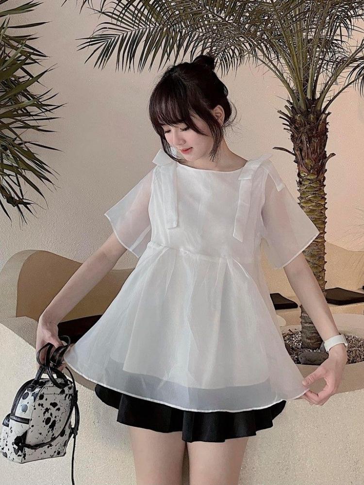 áo babydoll mặc với gì