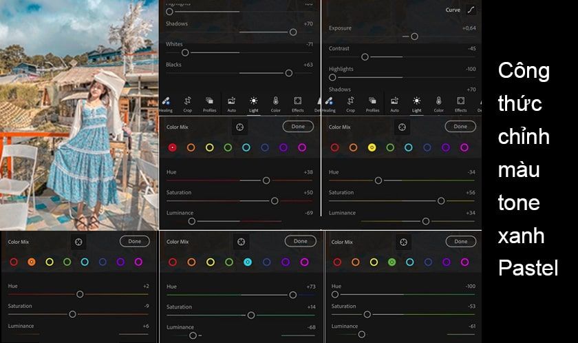 công thức chỉnh ảnh lightroom