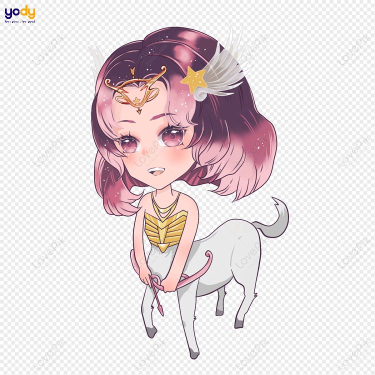 Cung nhân mã nữ chibi