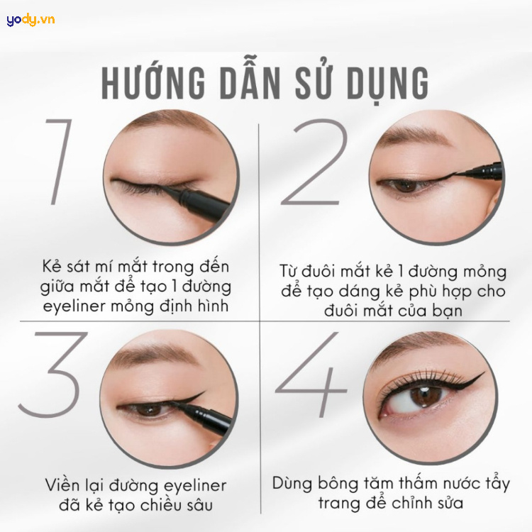 Hướng dẫn cách kẻ eyeliner cơ bản