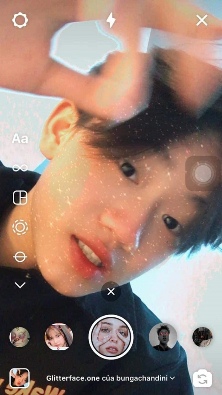 Filter Glitterface.one của bungachandini
