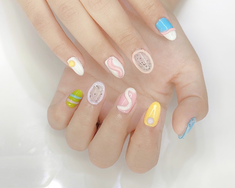 Nail box hoạ tiết đáng yêu