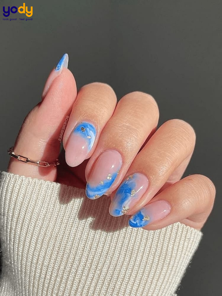 Mẫu nail hình ảnh cơn sóng