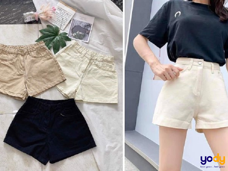 phối đồ với quần short nữ