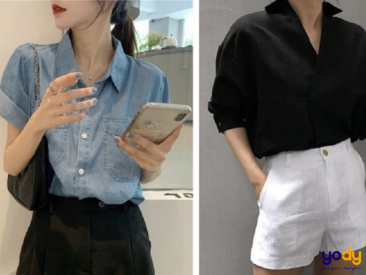 phối đồ với quần short nữ đẹp