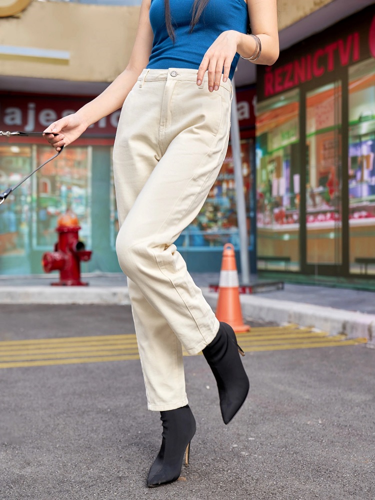Mua quần ống rộng cho người lùn