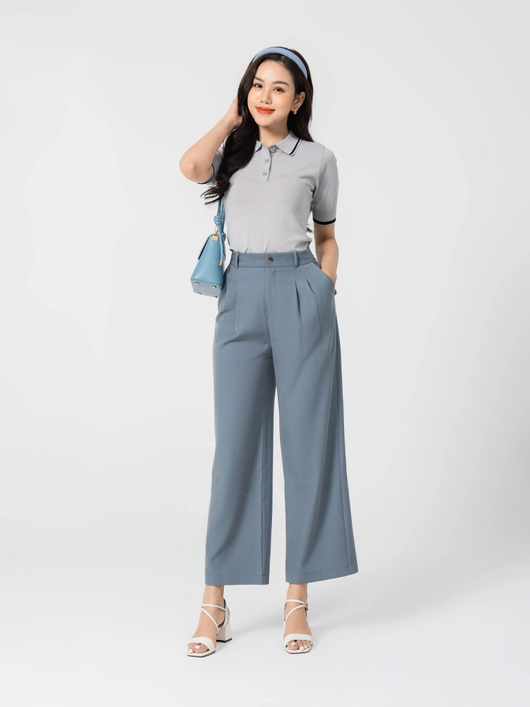 mua quần ống rộng cho người lùn