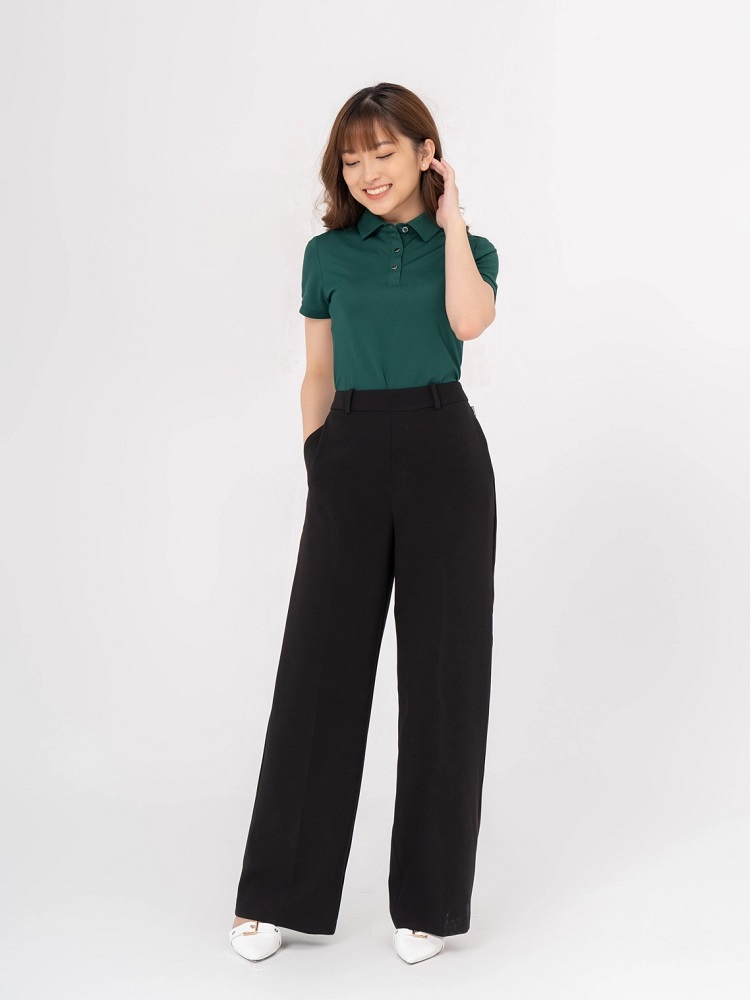 Kiểu quần ống rộng cho người thấp lùn