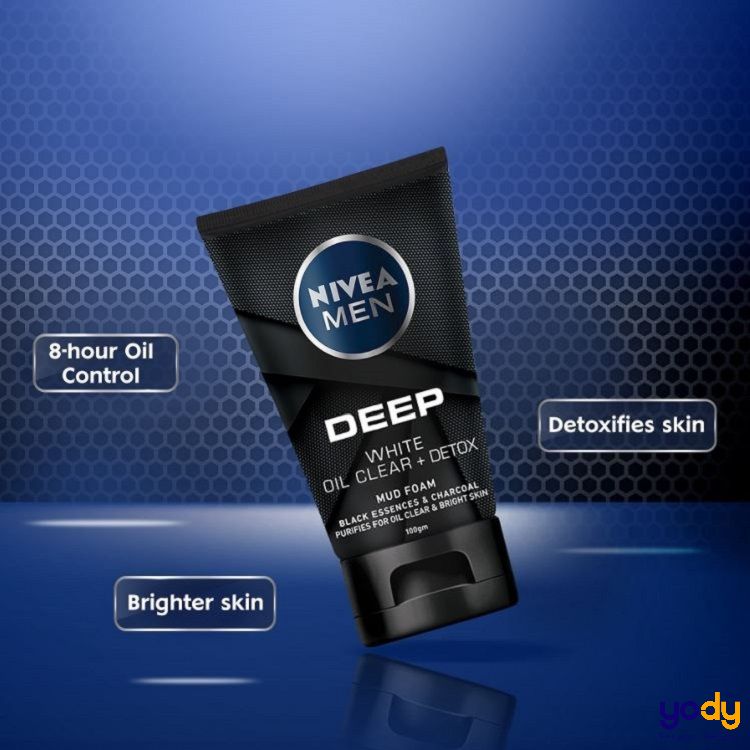 Sữa rửa mặt Nivea Men Deep White Oil Clear