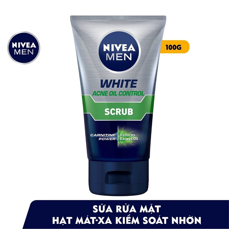 Sữa rửa mặt Nivea kiểm soát nhờn có hạt massage