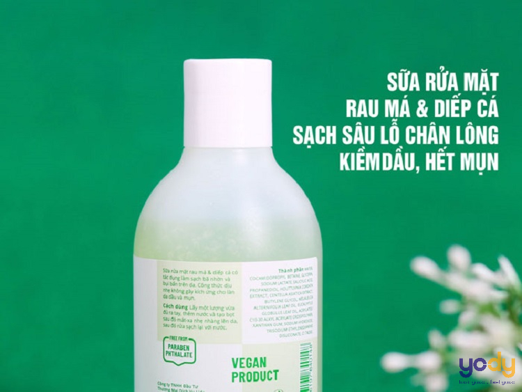 Sữa rửa mặt rau má