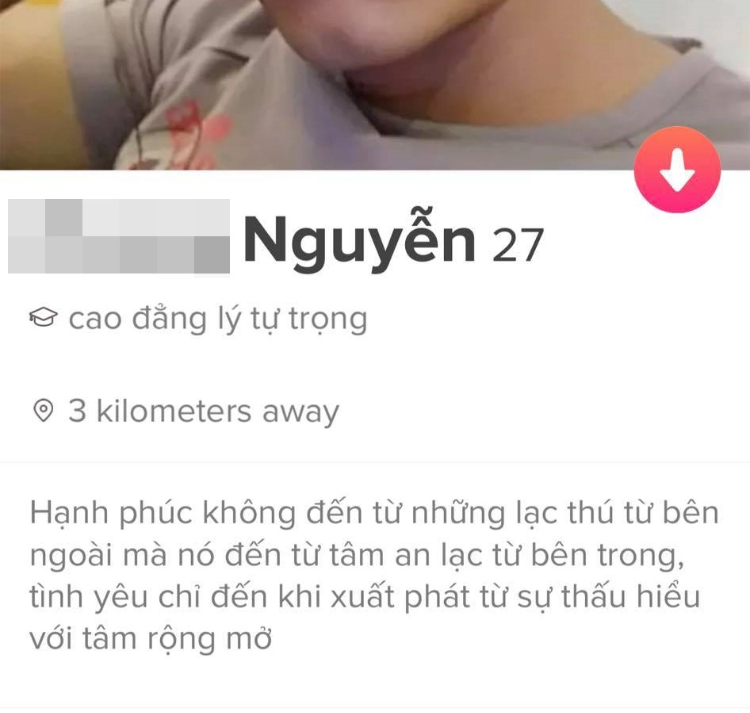 Gợi ý bio Tinder hay