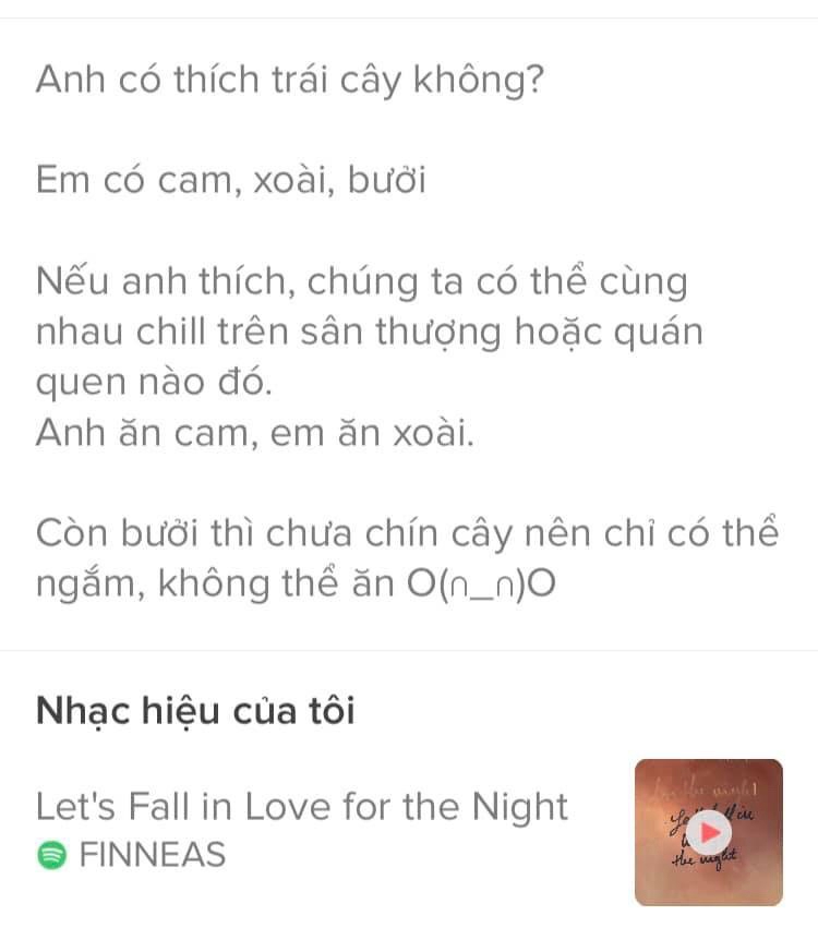 Bio Tinder cho nam